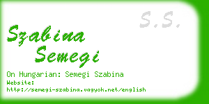 szabina semegi business card
